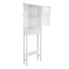 FCH Double Door Fork Toilet Cabinet White