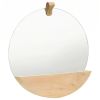 Wall Mirror Solid Pinewood 13.8"