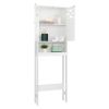 FCH Double Door Fork Toilet Cabinet White