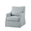 London Skirted Swivel Chair