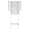 FCH Double Door Fork Toilet Cabinet White